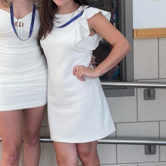 lulus white dress graduation youinlulus
